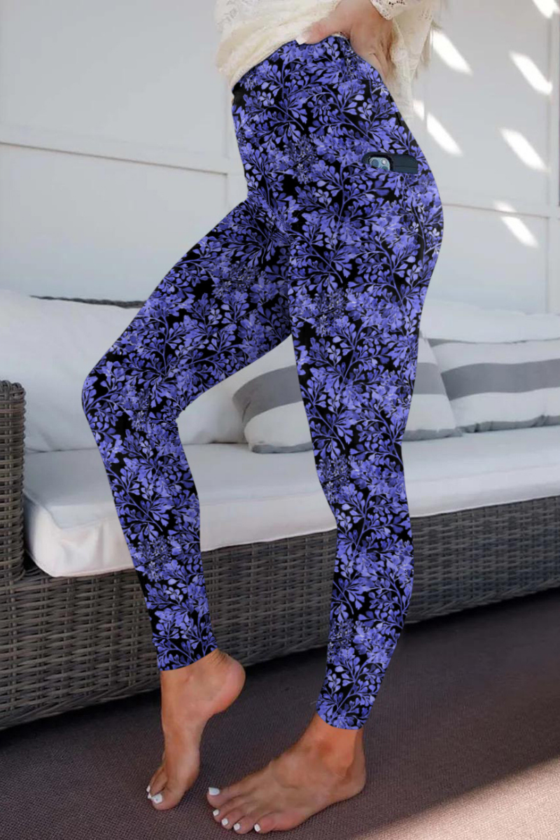 Soft lavender twilight Leggings with purple and pastel hues.