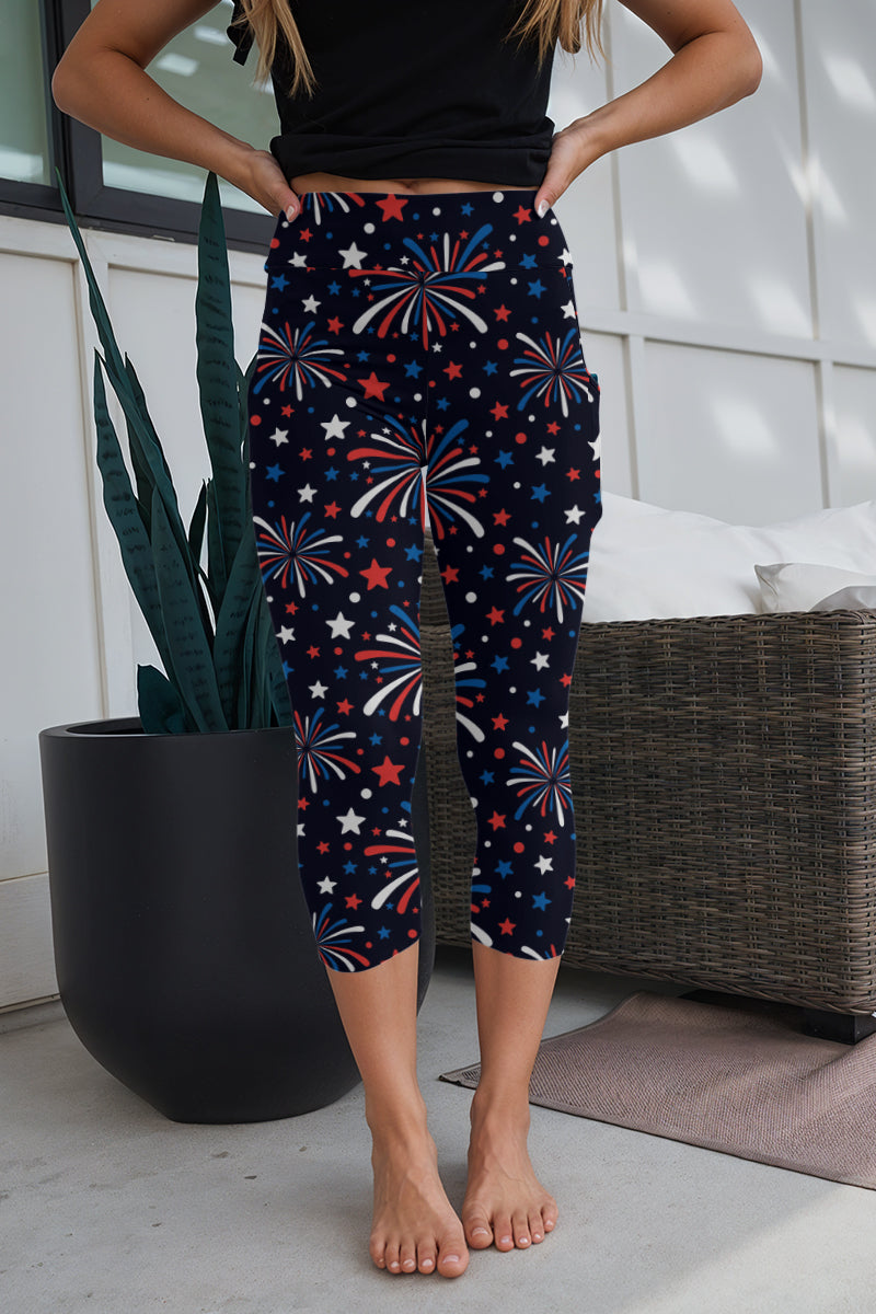 Fireworks Fiesta Capris With Pockets