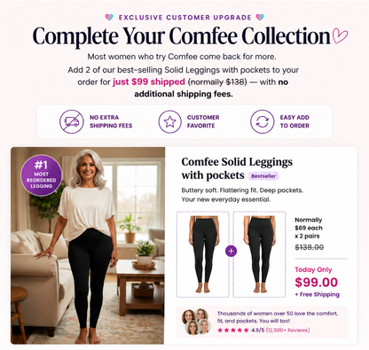 Comfee 2 Solid Leggings with pockets Special Offer