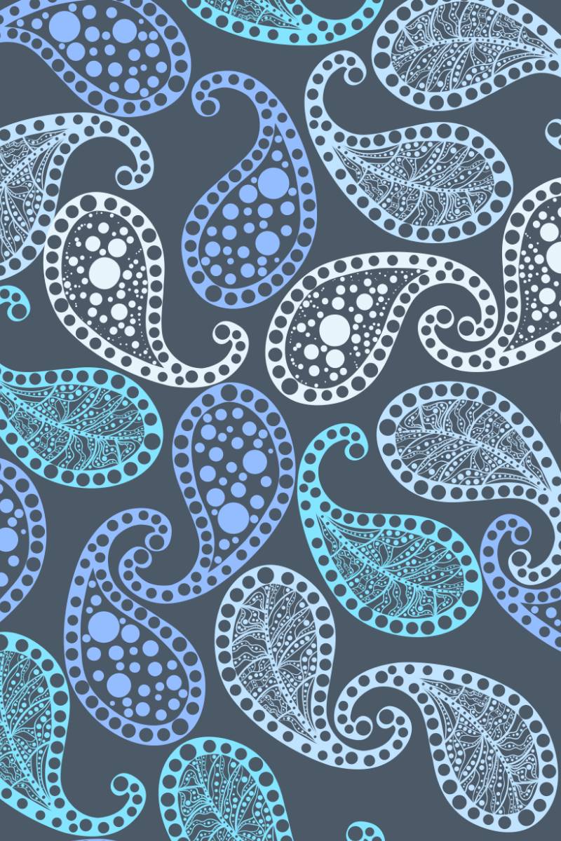 Blue Paisley