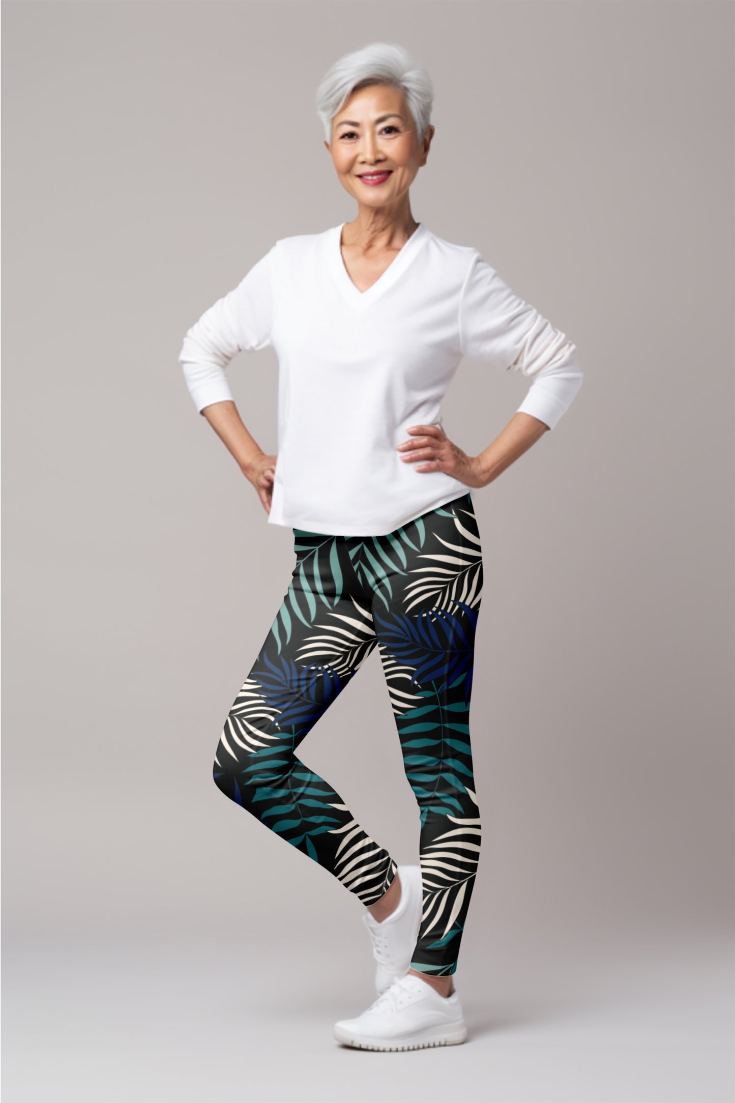 Palm Paradise Leggings – Tropical Comfort for a Relaxed Look