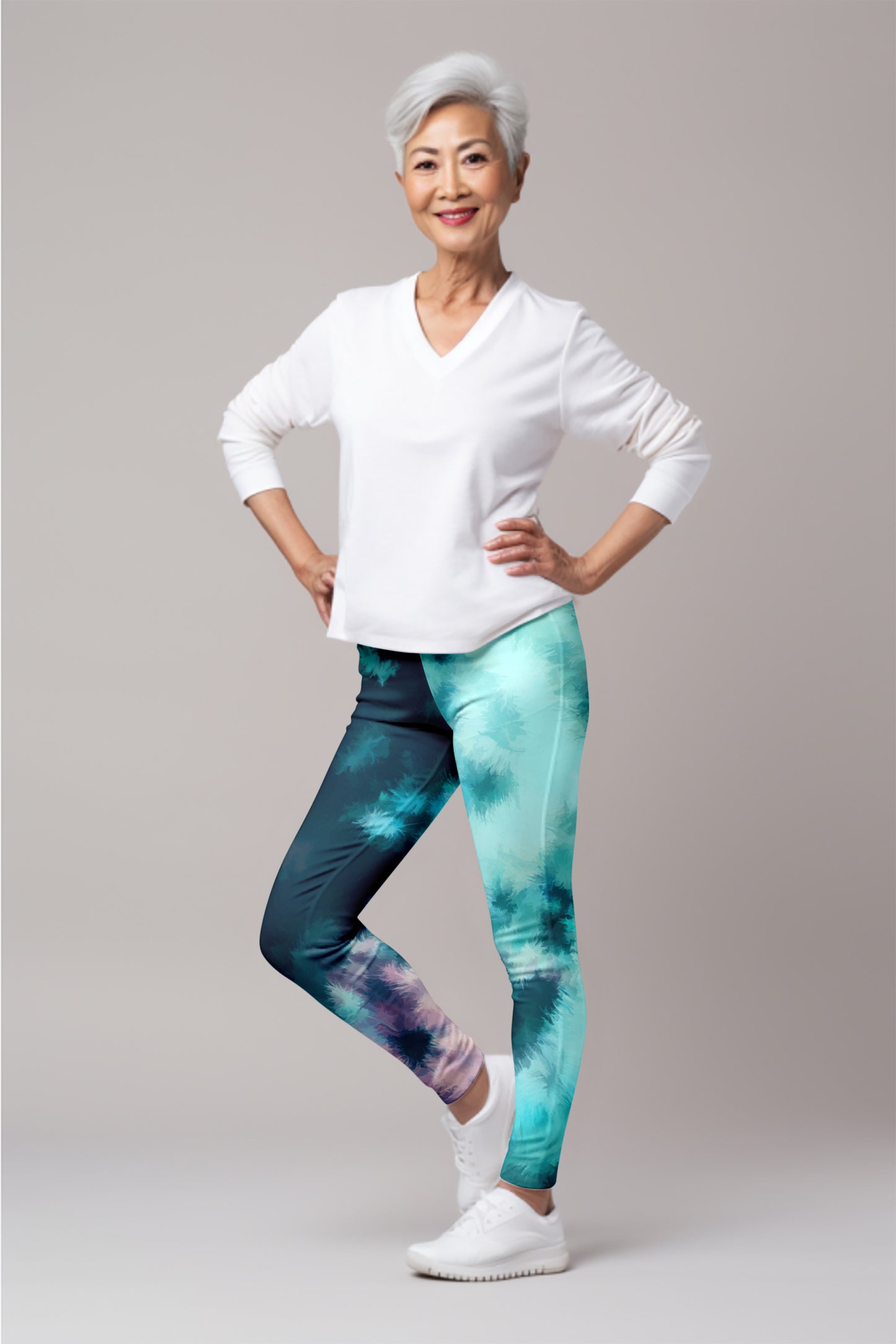 Aurora Awakening Leggings – Radiant Design for Eye-Catching