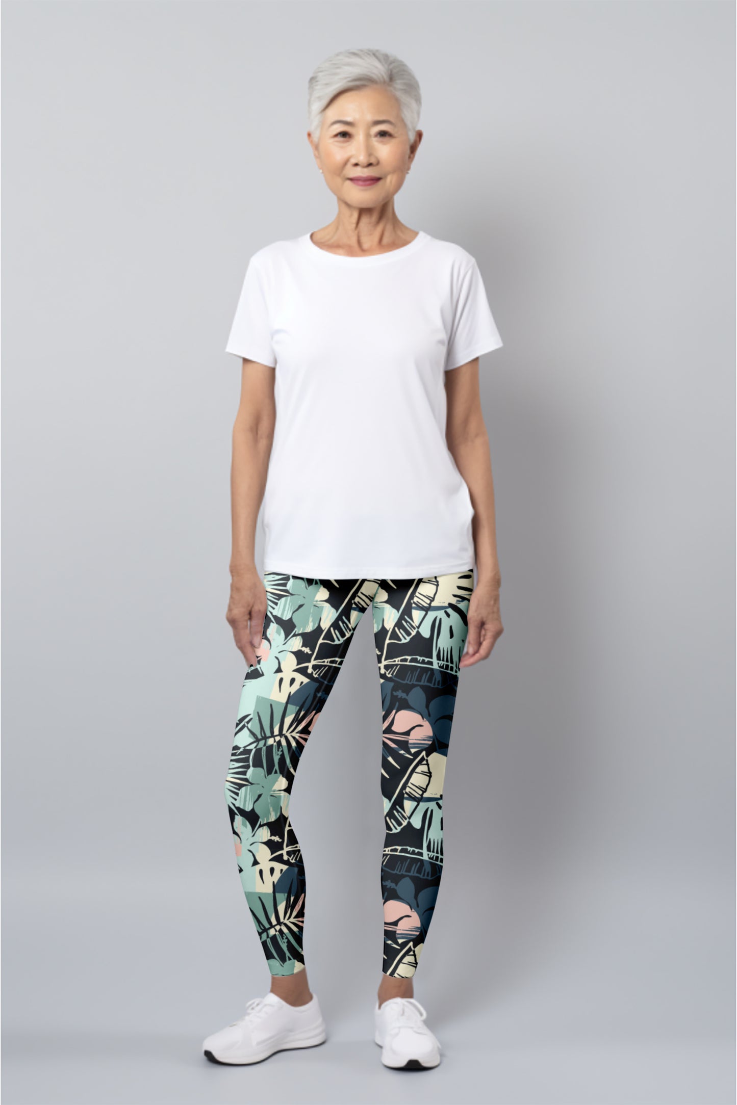 Majestic Rainforest Leggings – Nature Design with Vibrant Greens