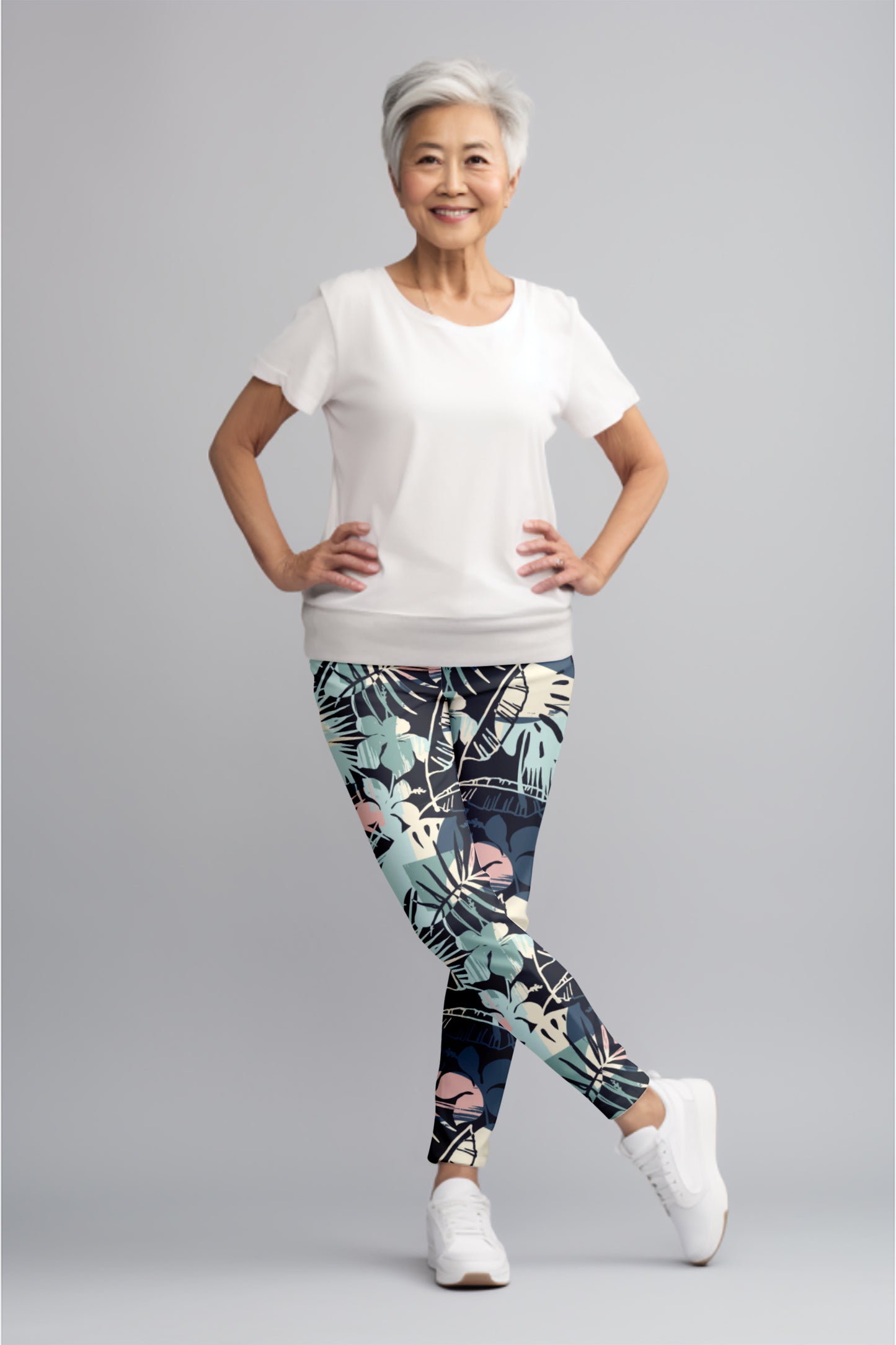 Majestic Rainforest Leggings – Nature Design with Vibrant Greens