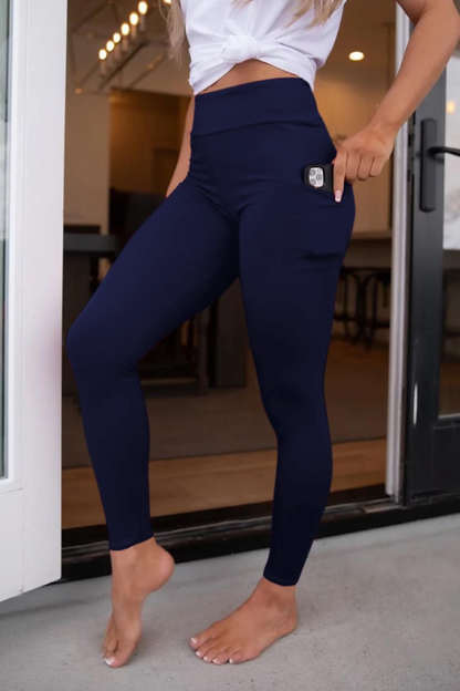 Solid Navy With Pockets