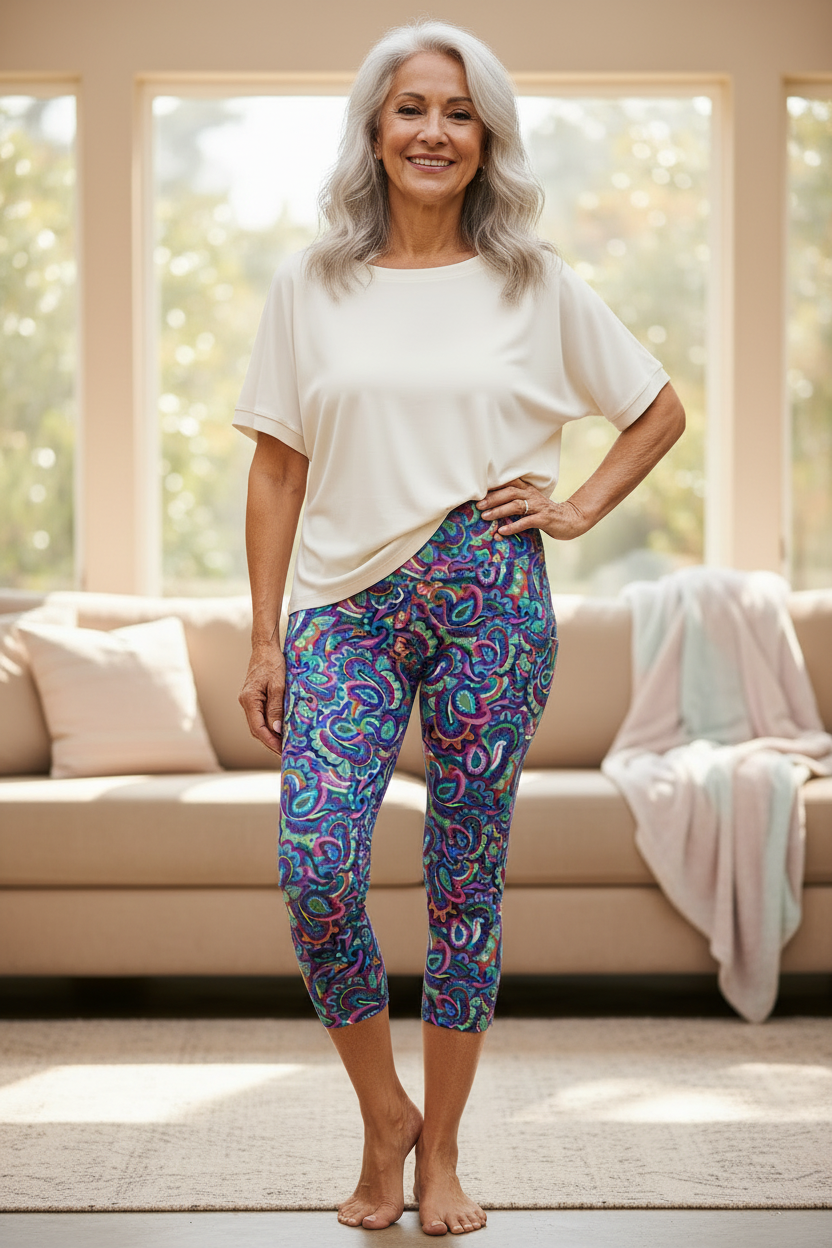 Carnival Paisley Capris Lifestyle - Standing