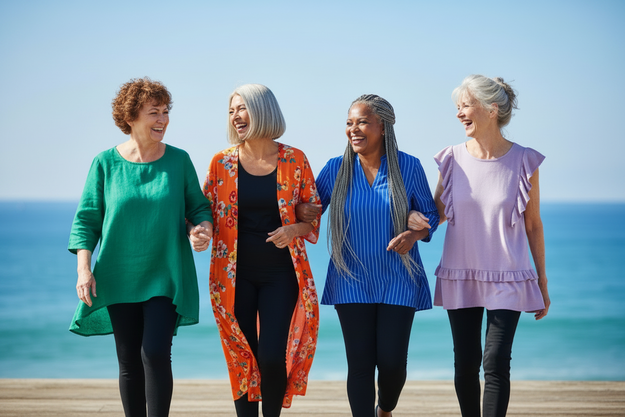 Comfee Beach Group - Varied Hair Colors