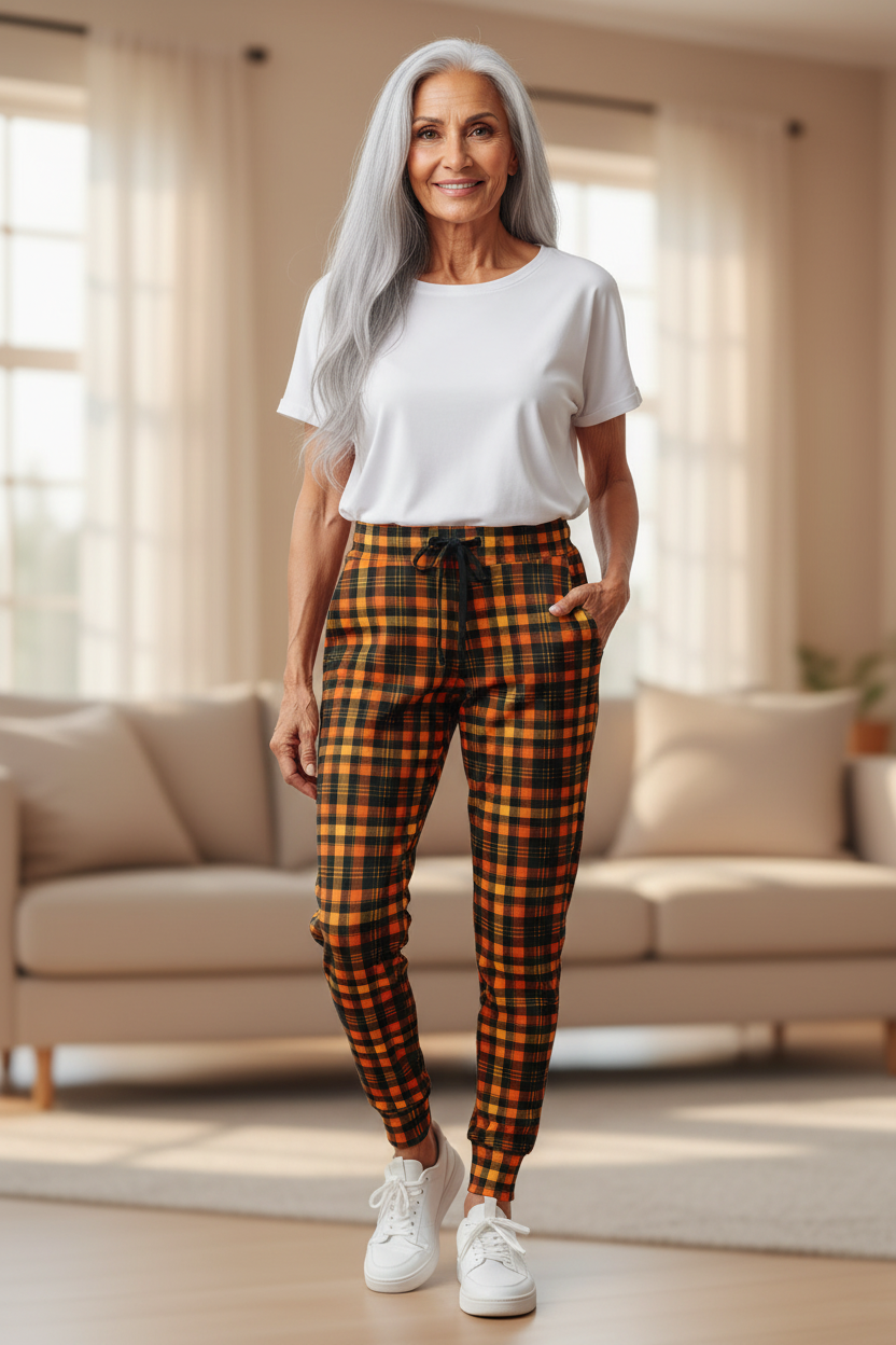 #color_pumpkin_plaid_jogger